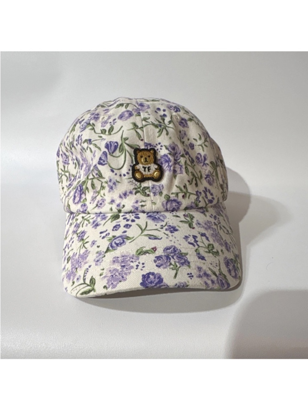 Teddy Fresh Floral Baseball Cap - White & Lavender